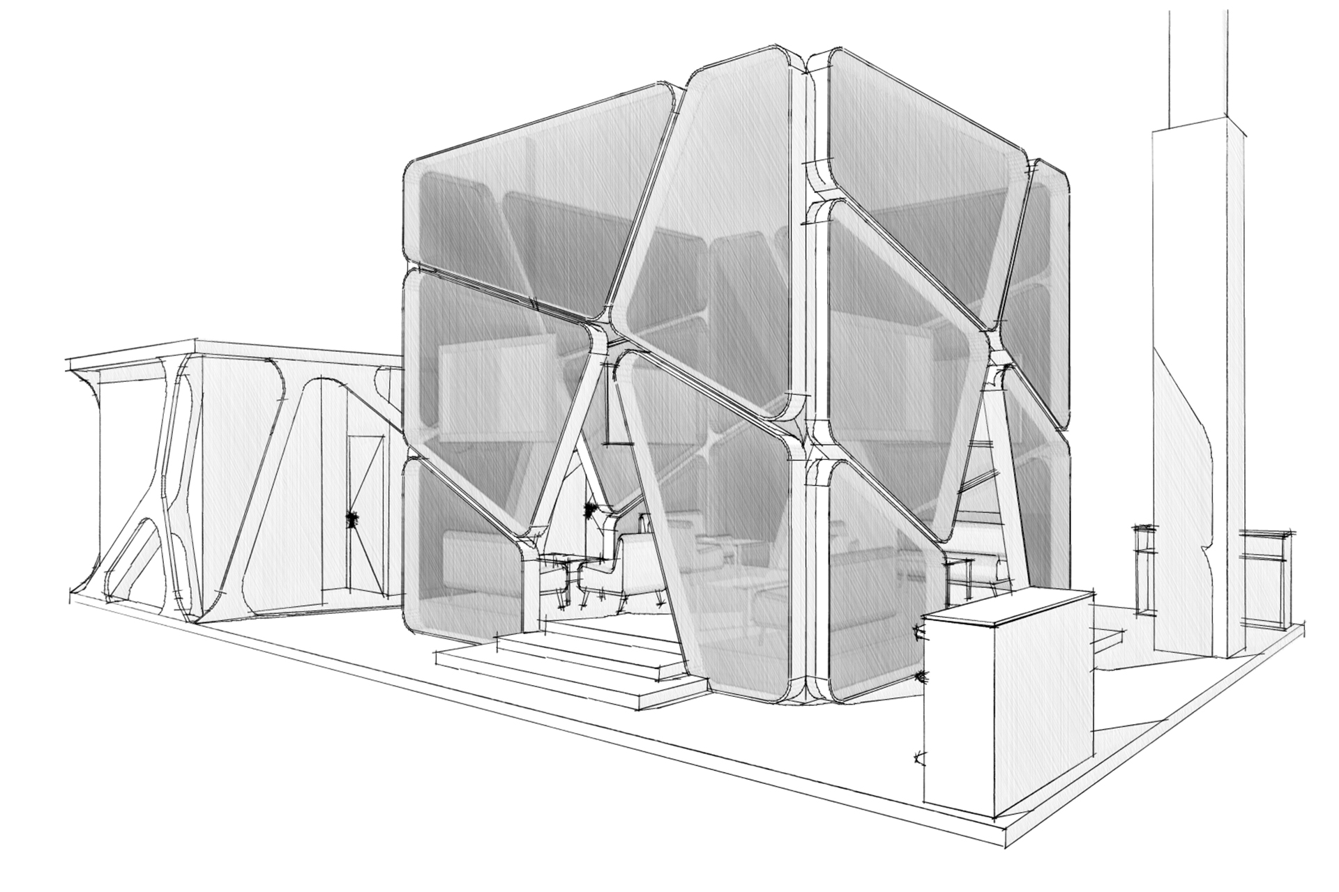 sketch progetto Arts & crafts